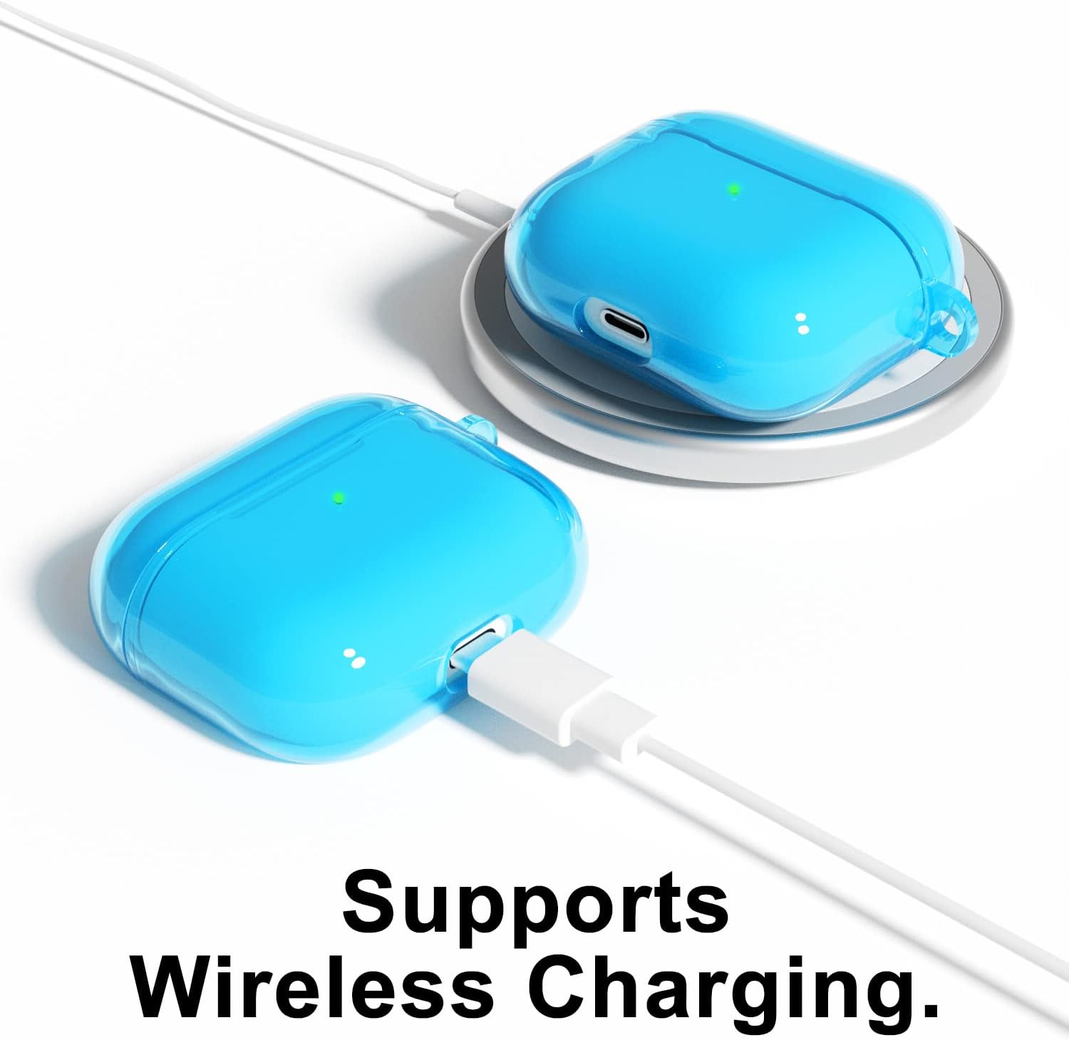 Svanove Funda transparente para Airpods Pro de 3 generación (2021), funda de silicona transparente para Airpods 3, accesorios de cubierta, funda de