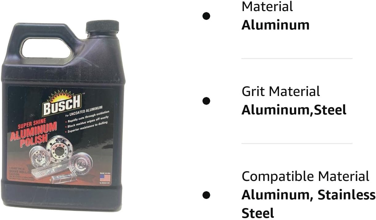 Busch Pulido de aluminio Super Shine para aluminio sin recubrimiento – 32oz