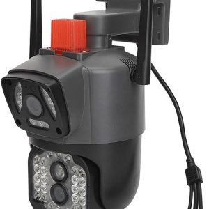 Cámara de seguridad de doble lente al aire libre, 360 grados giratoria 1080P impermeable cámara de seguridad al aire libre para estanque de peces Cámara de seguridad de doble lente al aire libre, 360 grados giratoria 1080P impermeable cámara de seguridad al aire libre para estanque de peces