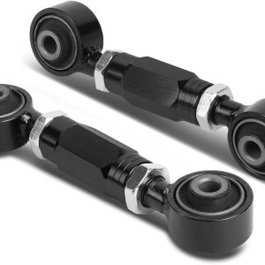 Kit de ajuste de dedo inferior trasero de aluminio brazos de control negros compatibles con Civic Integra CRX Del Sol Kit de ajuste de dedo inferior trasero de aluminio brazos de control negros compatibles con Civic Integra CRX Del Sol