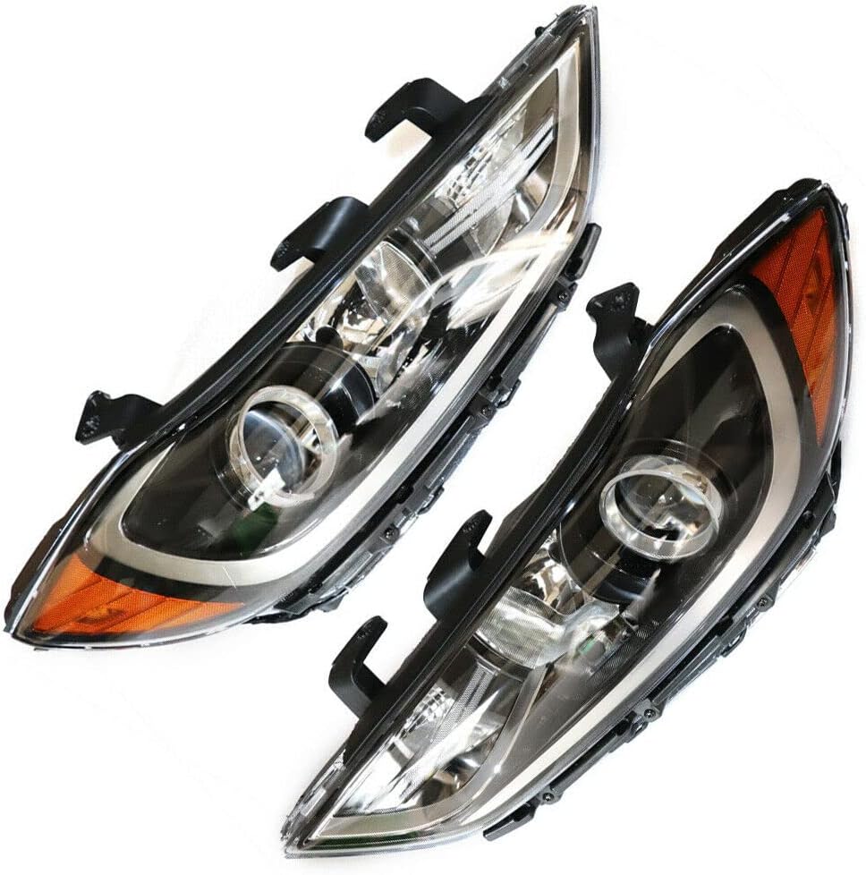 Faros delanteros halógenos para Elantra EcoGL SEGLS PremiumLE Sedan 2017 2018, montaje de faros delanteros del lado del conductor y del pasajero,
