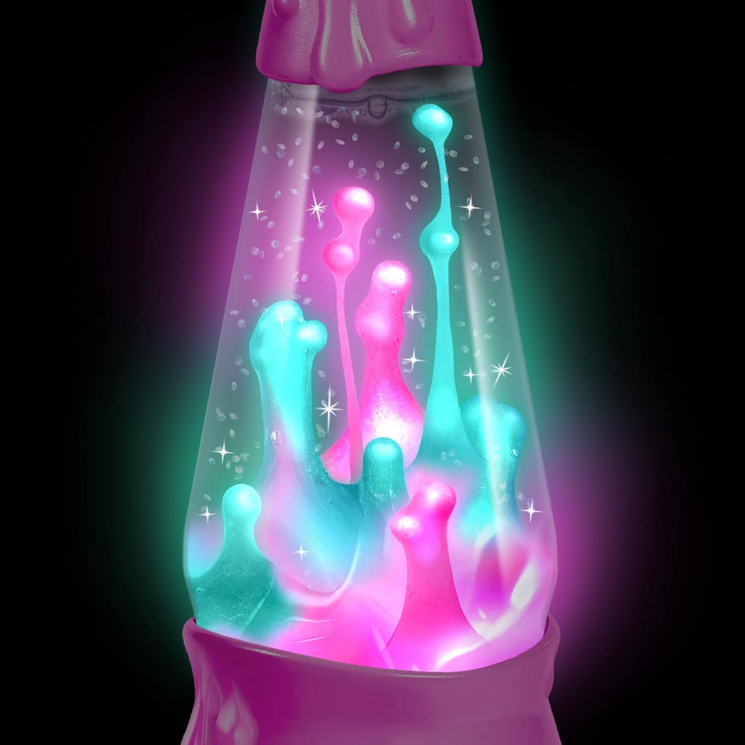 Canal Toys So Slime Glow Slime, paquete de 5, divertido kit de slime que brilla en la oscuridad con contenedor. Estirar, aplastar y jugar