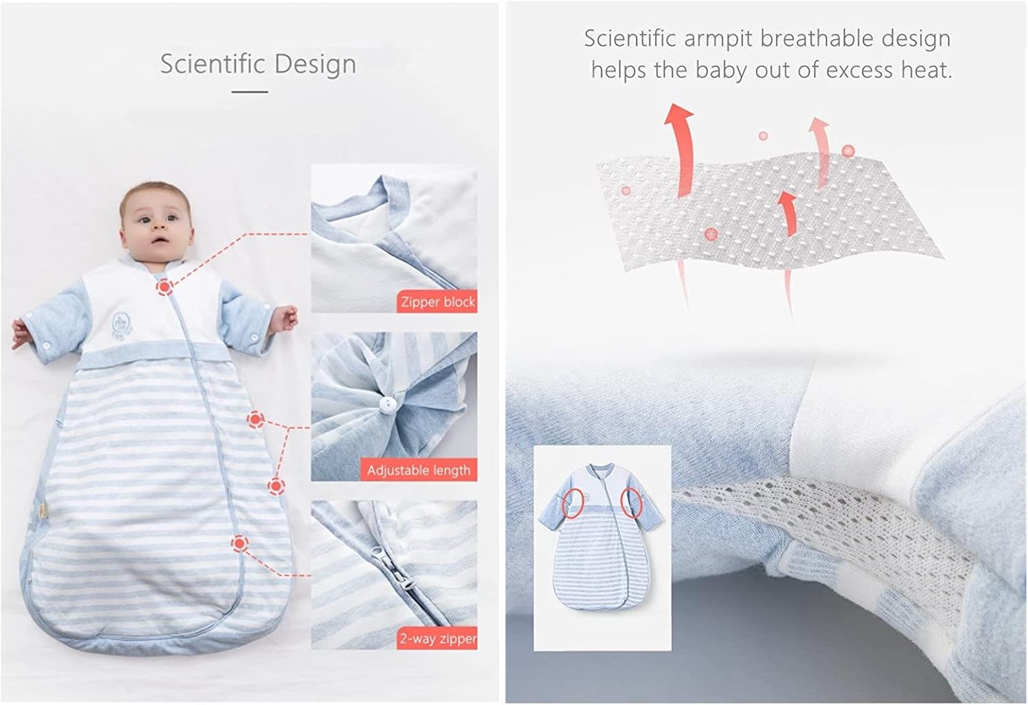 Fundas para saco de dormir para bebés, manta portátil para niños pequeños