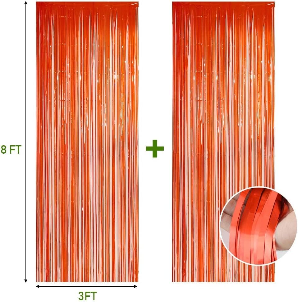 Twinkle Star 4 Pack Photo Booth Backdrop 3FT x 8FT Metallic Tinsel Foil Fringe Curtains Environmental Background for Birthday Wedding Party