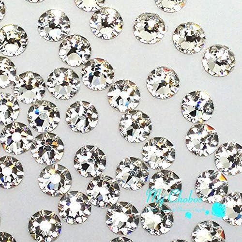 1440 piezas (paquete de fábrica) Cristal (001) Swarovski transparente NUEVO 2088 Xirius 12ss Parte trasera plana Diamantes de imitación 0.118 in ss12