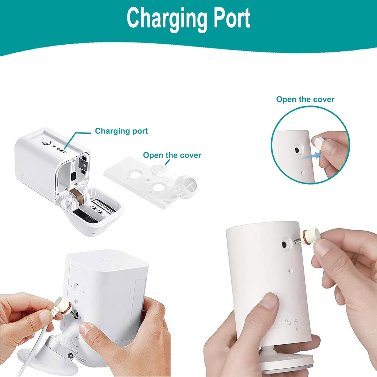 Cable de extensión de carga 5V1A para batería de cámara Stick Up Cam de 32 generación y batería de cámara de foco, cable de carga de alimentación de