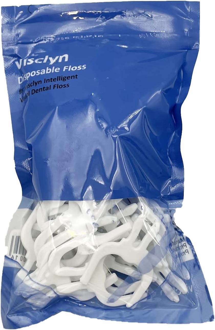 Selecciones de hilo dental desechables para hilo dental visclyn Smart – 50 unidadespaquete – Blanco