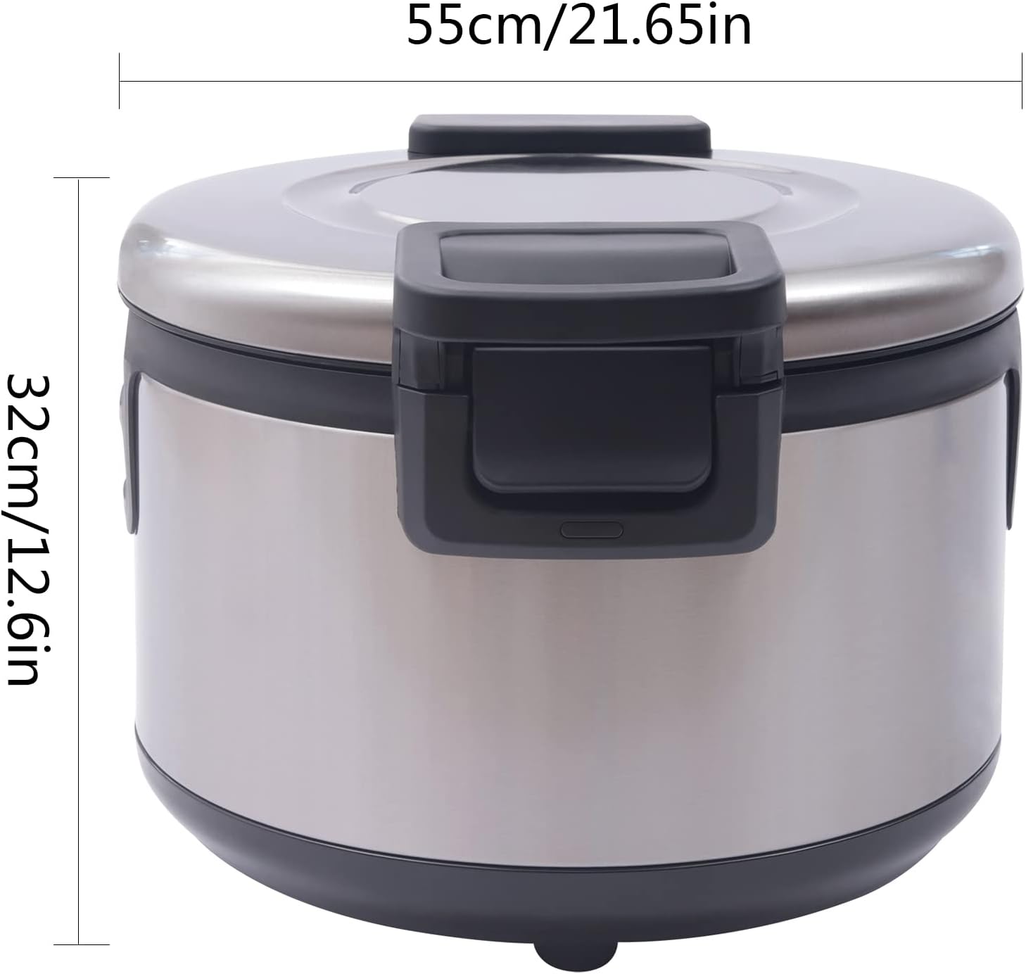 Calentador de arroz comercial de 100 tazas de 20 cuartos de galón, calentador eléctrico de alimentos para restaurante de 110 V 100 W con función