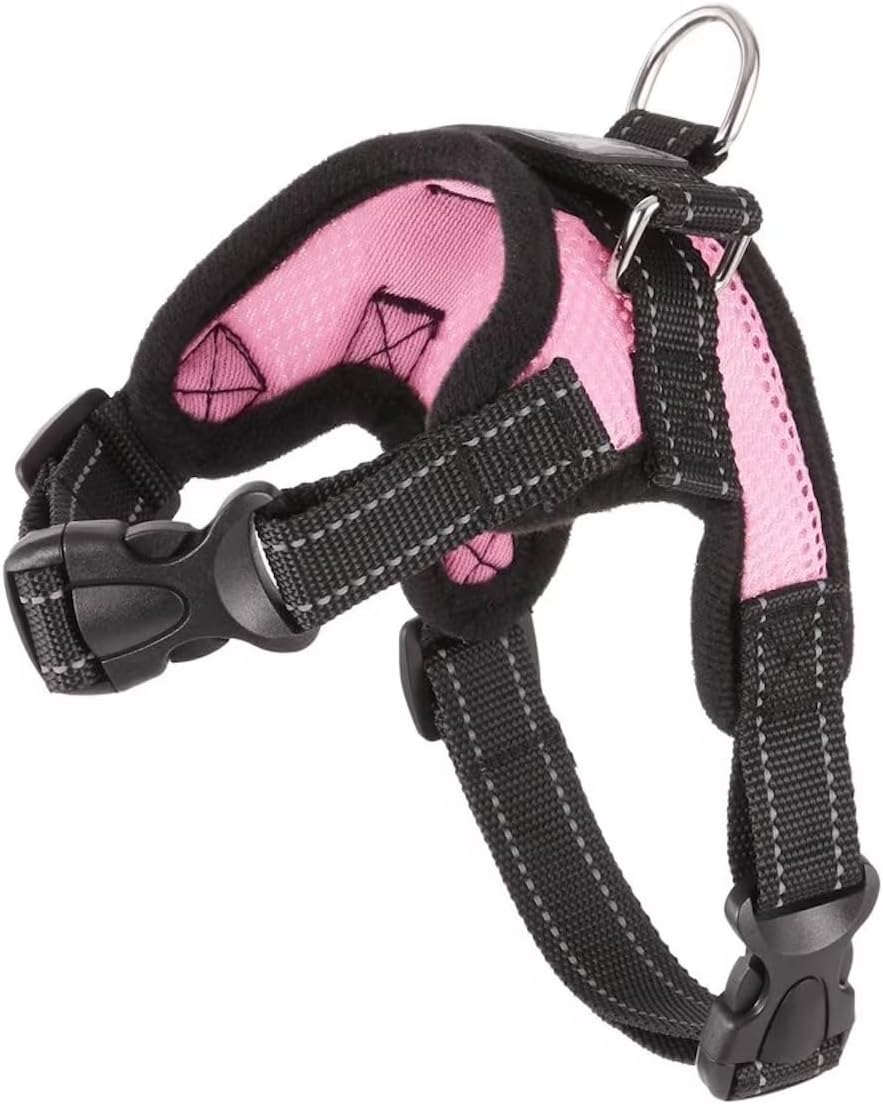 Copatchy – Arnés ajustable reflectante para perro con asa evita tirones, XS, Rosado