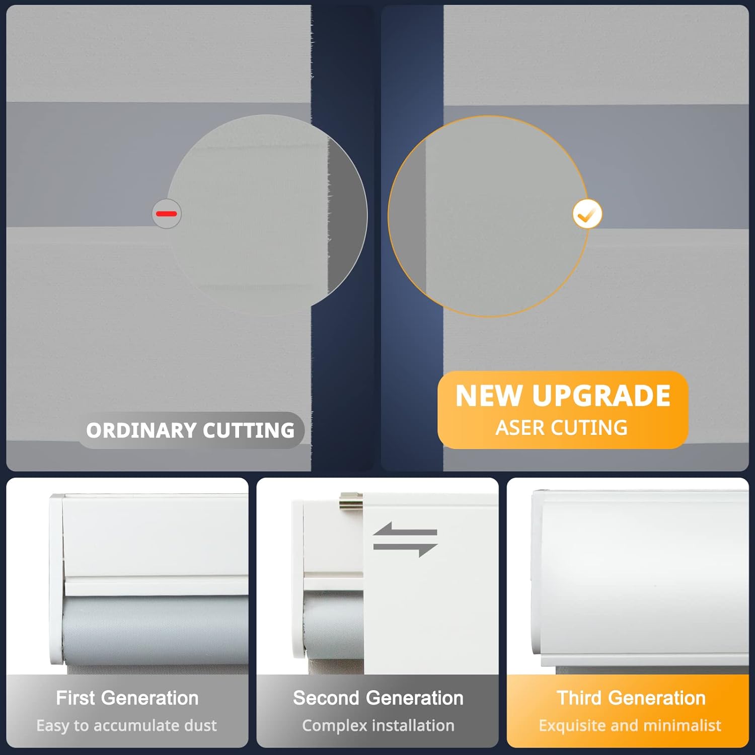 Persianas motorizadas de cebra inteligentes con control remoto, persianas eléctricas para ventanas interiores, filtrado de luz, persianas