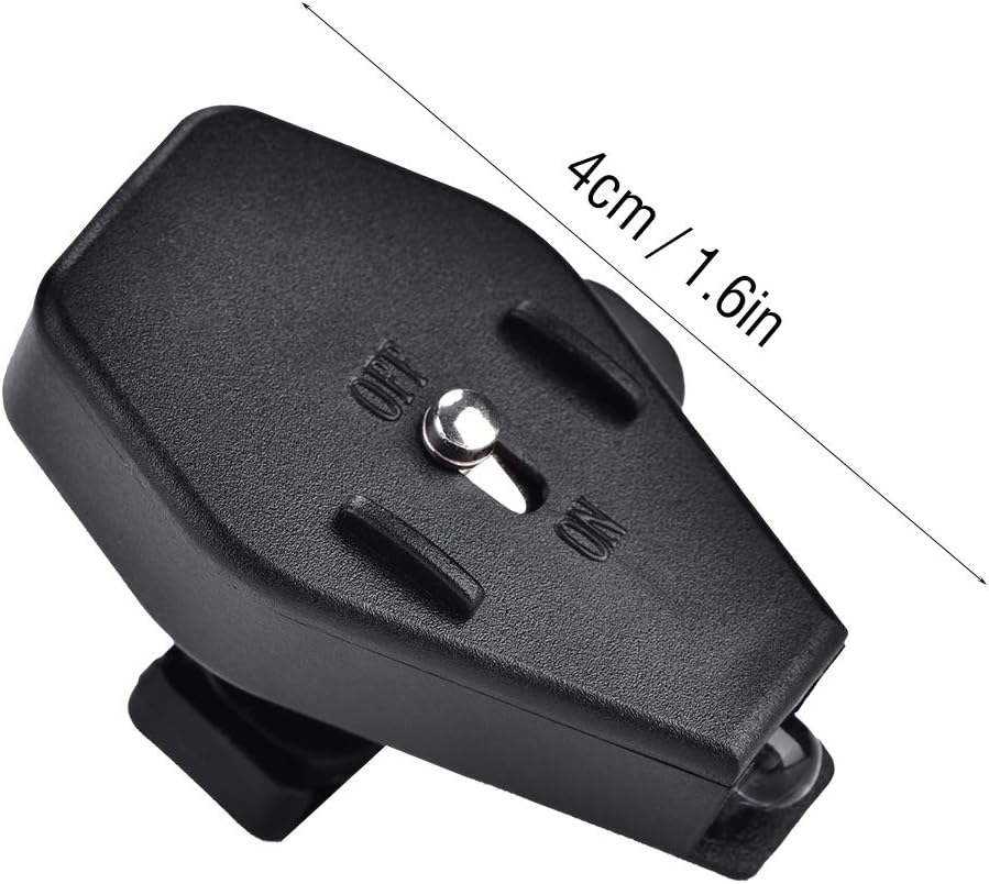 VGEBY 1 par de luz de lectura para gafas, clip de luz LED con clip de luz para anteojos de luz linterna de lectura lámpara de noche