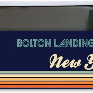 Bolton Landing New York Souvenir – Imán rectangular para nevera, 4.75 x 2 pulgadas, diseño retro Bolton Landing New York Souvenir – Imán rectangular para nevera, 4.75 x 2 pulgadas, diseño retro