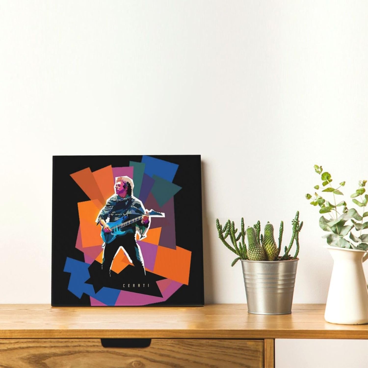 OBLUE Gustavo Singer Cerati – Póster artístico de pintura en lienzo para decoración de pared para baño, dormitorio, hogar, oficina, sin marco, 12 x