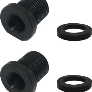 Gugaguga 2 adaptadores de rosca y arandelas, 12 x 28-34 x 16, negro Gugaguga 2 adaptadores de rosca y arandelas, 12 x 28-34 x 16, negro