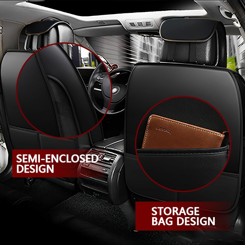 Juego de 5 fundas de asiento para Mazda CX-3 CX-30 CX-5 CX-50 CX-9 CX-90 Mazda3 Mazda9, fundas de asiento de cuero mejoradas, impermeables,