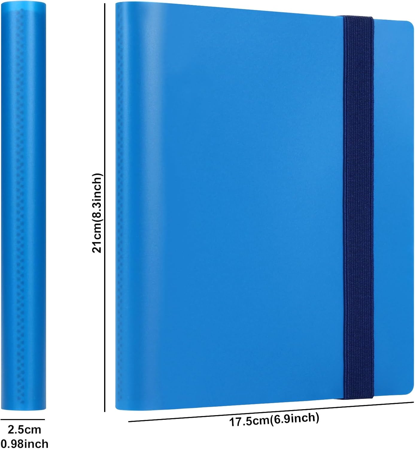 GEAoffice Carpeta de 4 bolsillos  Carpeta de álbum de colección de tarjetas coleccionables de tamaño pequeño  Carpeta de bolsillo de carga lateral