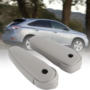 2 fundas de repuesto de cuero gris para reposabrazos compatibles con Lexus RX 300 330 350 2003 2004 2005 2006 2007 2008 2009 (solo parte de cuero) 2 fundas de repuesto de cuero gris para reposabrazos compatibles con Lexus RX 300 330 350 2003 2004 2005 2006 2007 2008 2009 (solo parte de cuero)