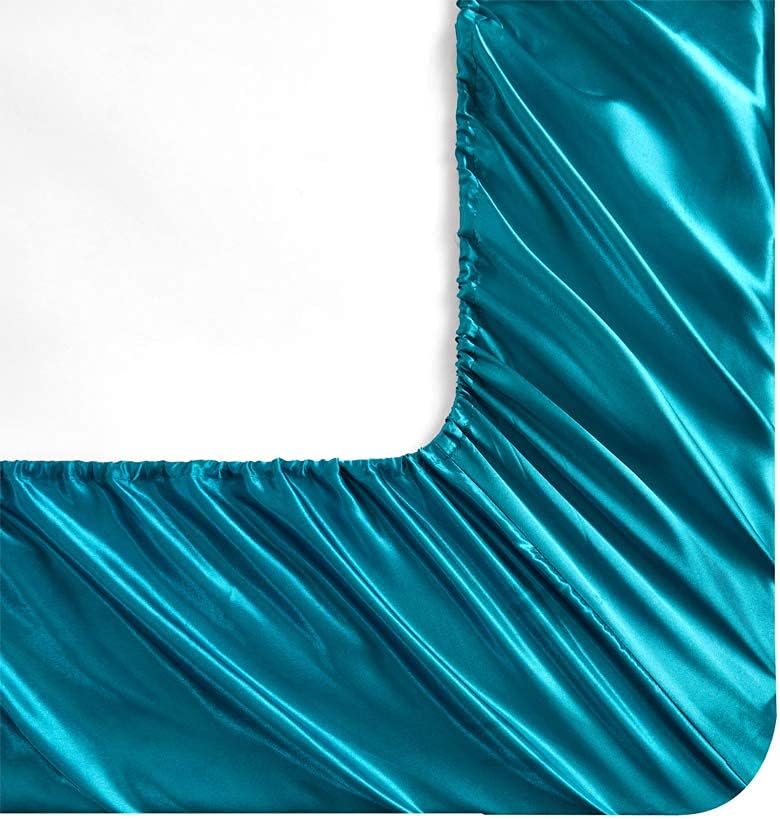 Funda de edredón AiMay de satén, jacquard de seda 100 % de lujo, microfibra súper suave con cierre zipper, color de moda con elegante patrón plateado