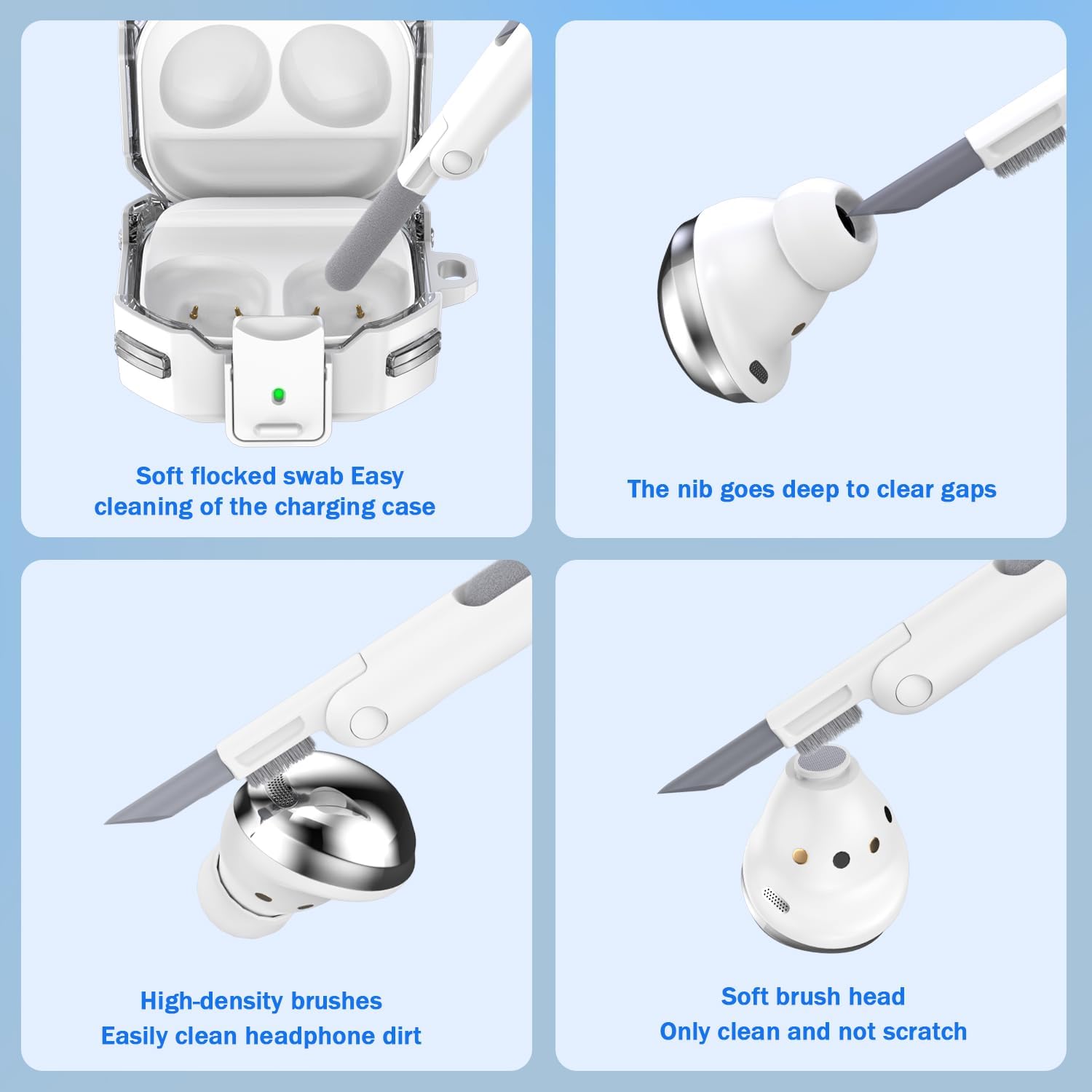 Funda de bloqueo seguro para Galaxy Buds FE (2023)  Galaxy Buds2 Pro Case (2022)  Galaxy Buds Pro (2021)  Galaxy Buds 2 (2021)  Galaxy Buds Live