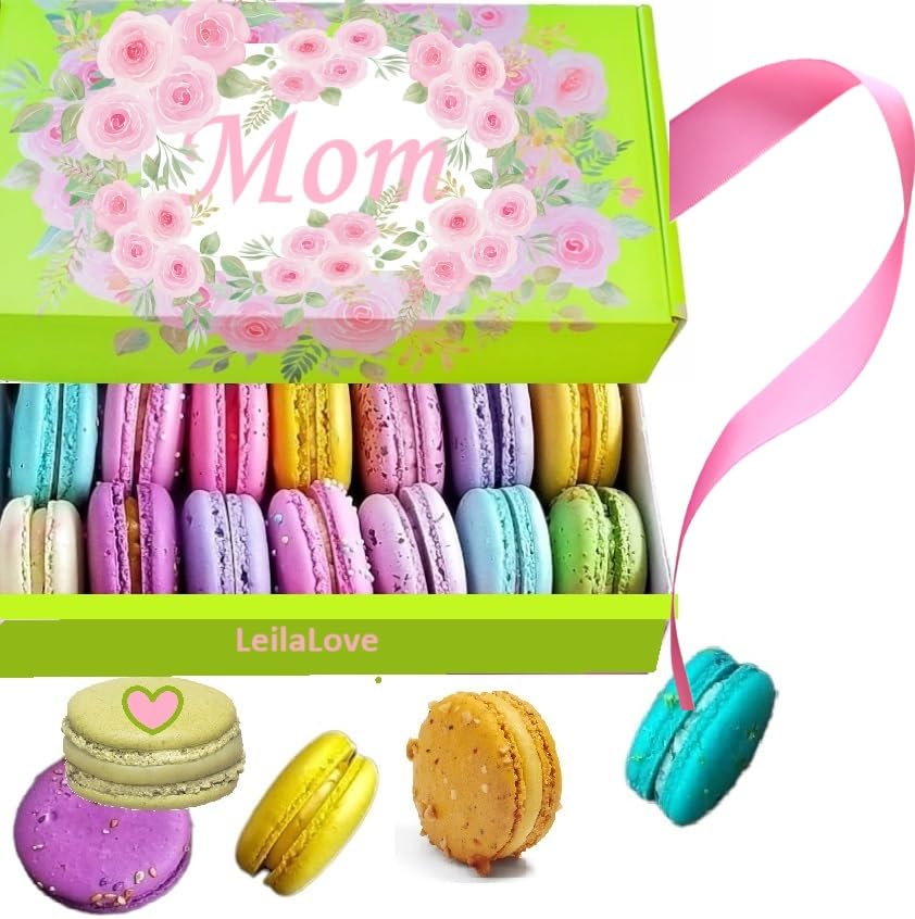 LeilaLove Macarons 15 Mom’s favorite collection Macaron caja de regalo