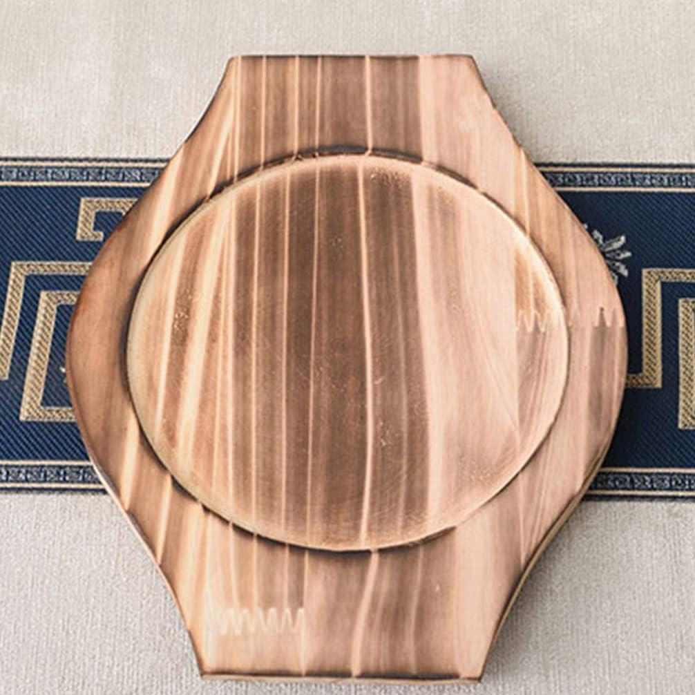 2pcs Dolsot Coreano Piedra Tazón Base de Madera Bibimbap Bowl Madera Mat Hot Pot Trivet Underliner Cacerola Pot Bandeja Posavasos para el Hogar