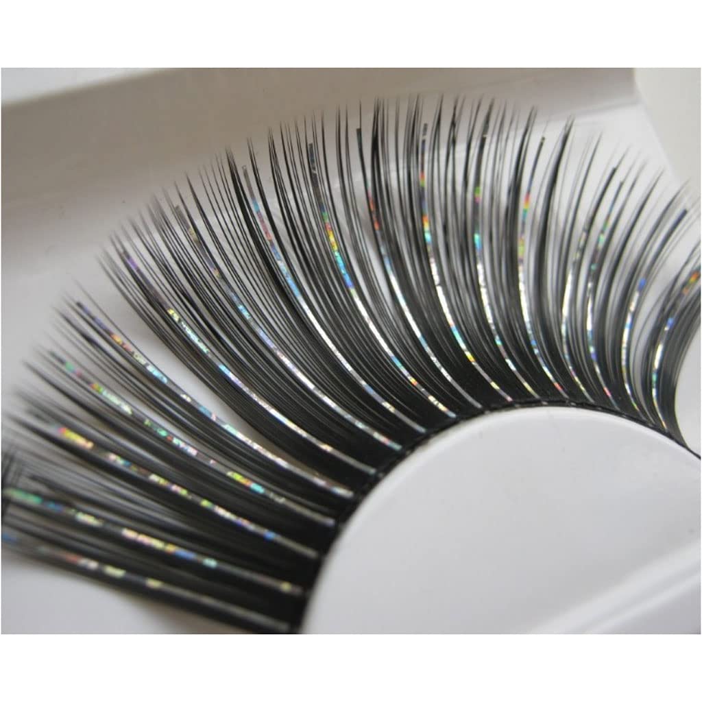 Pestañas Postizas False Eyelashes Shining Lashes Natural Volume Colorful Decorative Eyelashes Fluffy Wispy Faux Lashes Festival Styles Fake