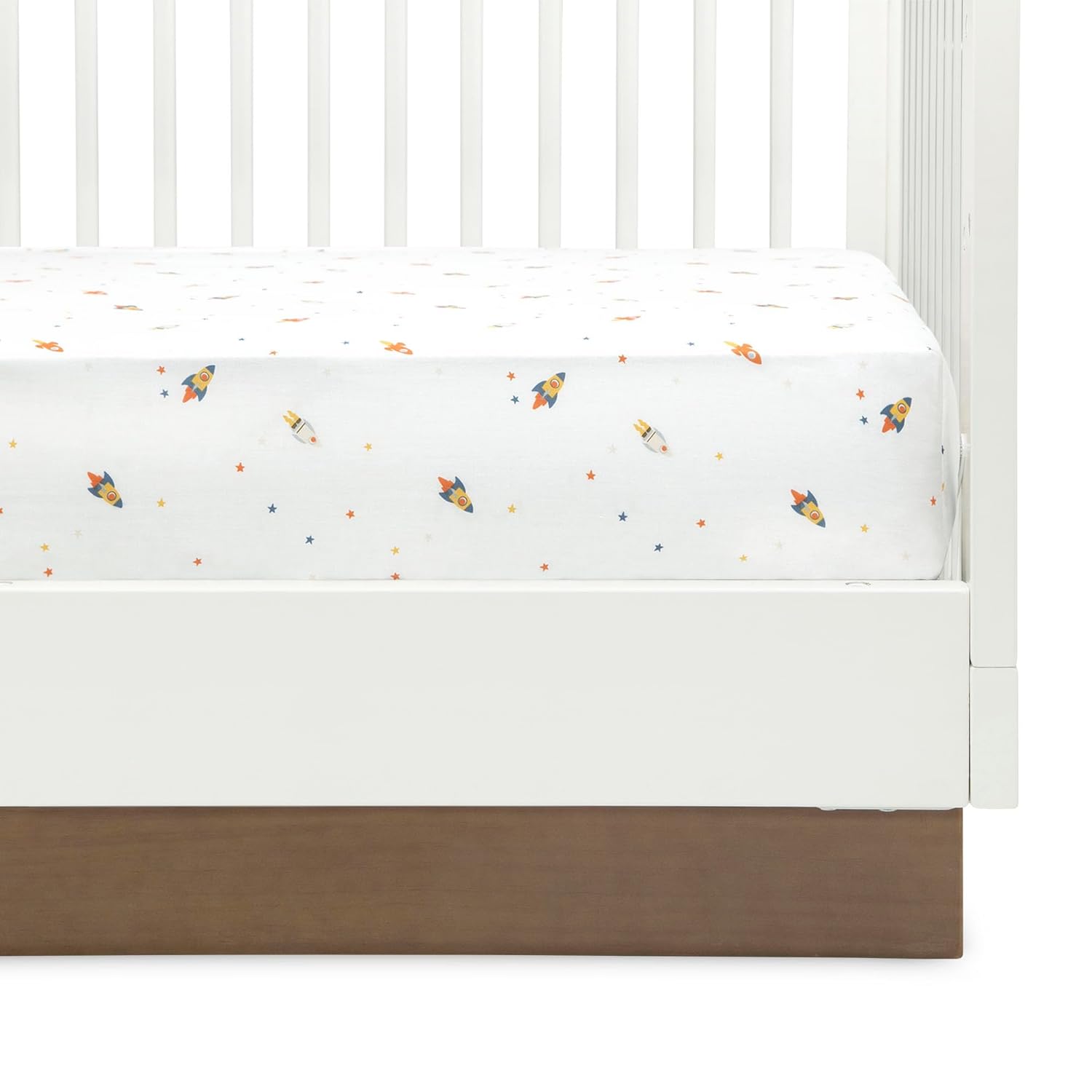 Delta Children Sábanas bajeras para cuna para niñas y niños, sábana para cuna estándar para colchón de cuna y de niño pequeño, 28 x 52 pulgadas