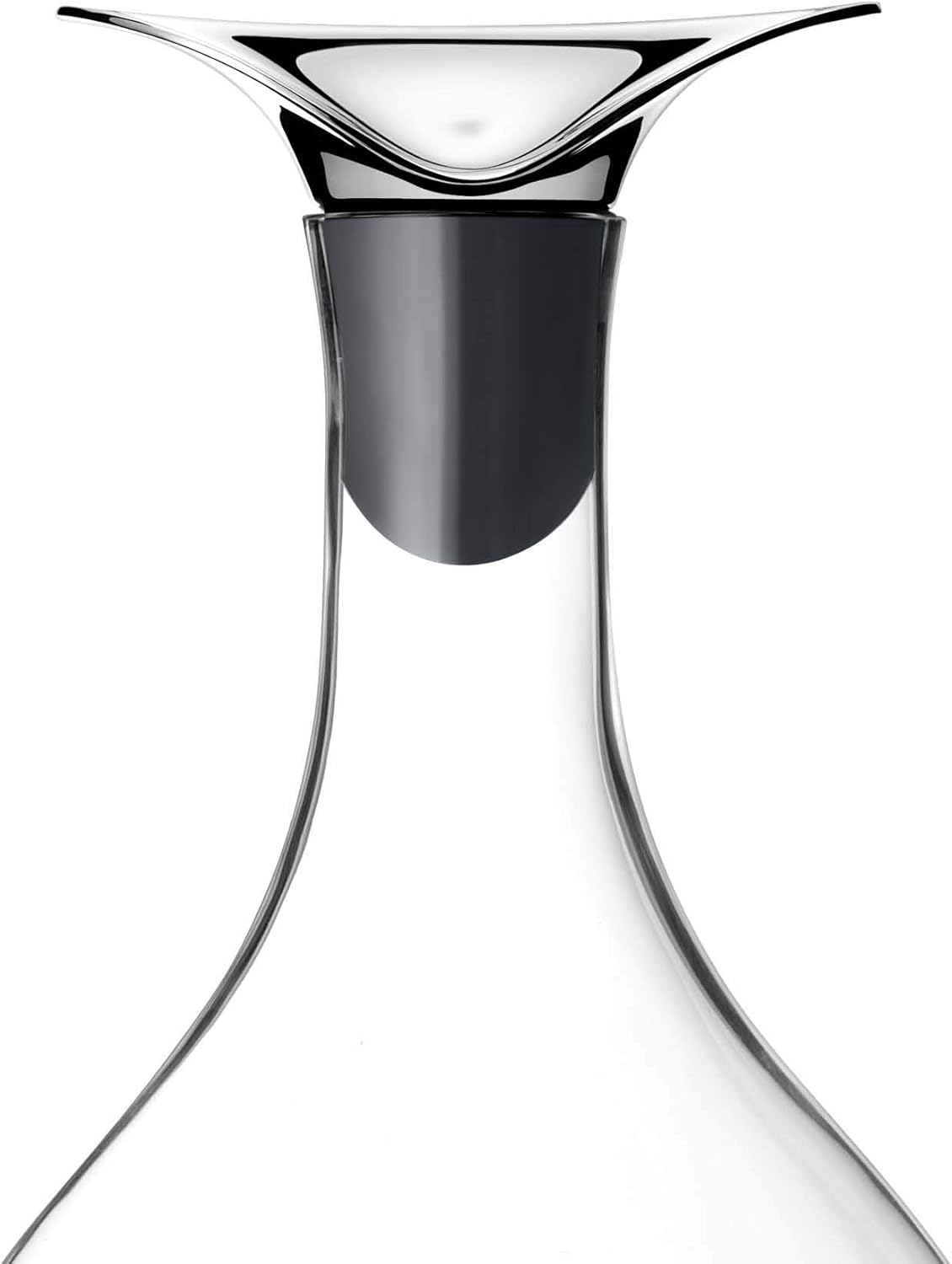 Georg Jensen Jarra de vino, vidrio y acero inoxidable