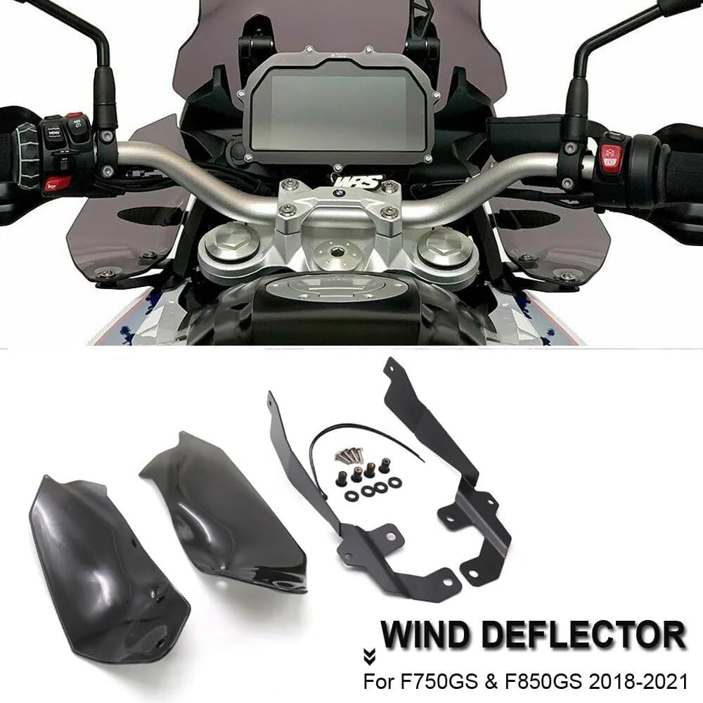 Motorcycle Windshield Motorcycle Side Panels Front Wind Deflector Pair Windshield Windscreen Plate Handguard Cover Compatible with BMW F750GS F850GS