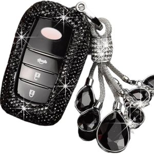 Diamante brillante de las mujeres de la moda para la cubierta de la llave del coche Toyota Prius Camry Corolla C-HR RAV4 Land Cruiser Prado Diamante brillante de las mujeres de la moda para la cubierta de la llave del coche Toyota Prius Camry Corolla C-HR RAV4 Land Cruiser Prado