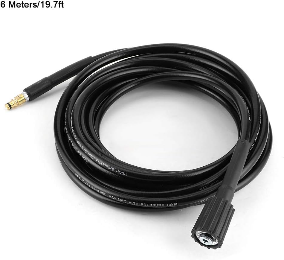 Manguera de lavado de alta presión, manguera de lavado automático de 40 MPa5800PSI, manguera limpia de agua para limpieza de automóvil para Karcher