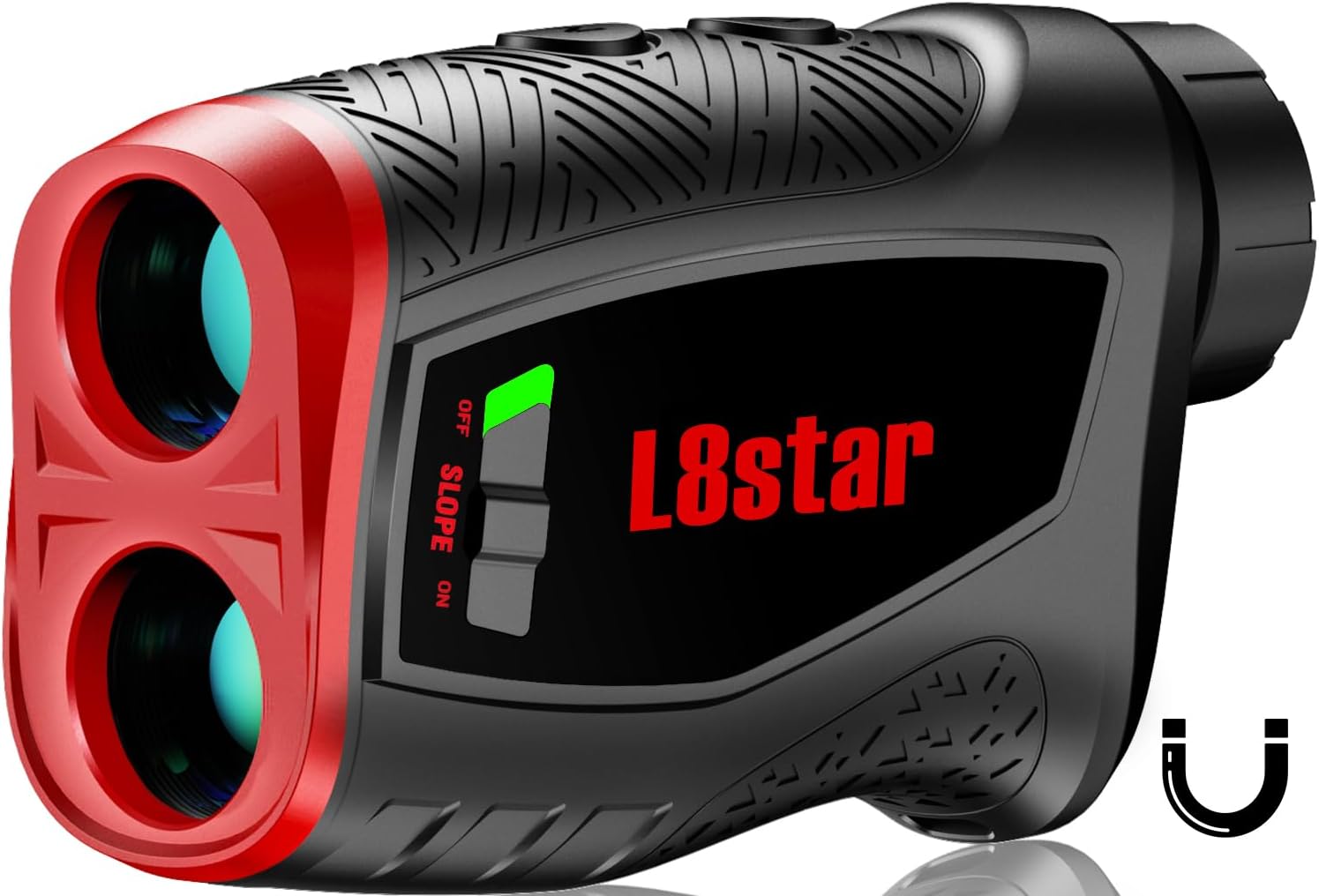 Golf Range Finder with Magnetic Strip, 800 Yards Golf Rangefinder with Slope, High-Precision Fast Flagpole Lock with Pulse Vibration Slope Laser