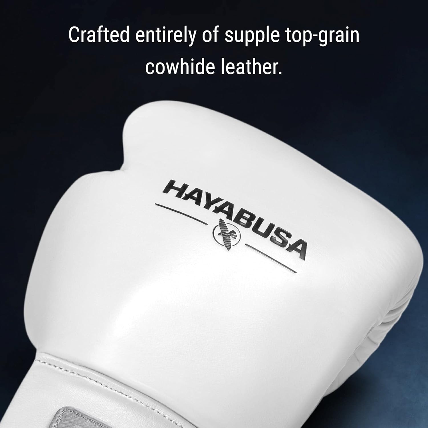 Hayabusa Guantes de boxeo con cordones de cuero profesional para hombres y mujeres