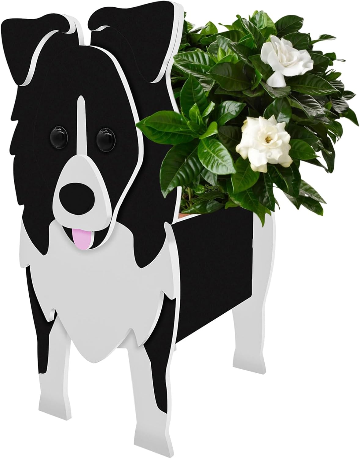 Toyswill Maceteros para perros para plantas al aire libre, maceta con forma de perro de jardín, maceta, contenedor de almacenamiento de animales,