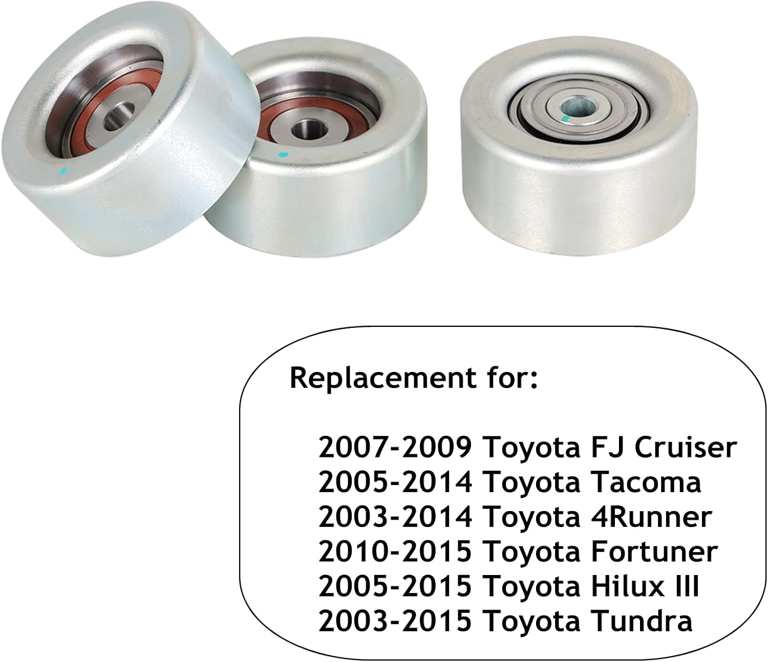 labwork Kit de polea tensora de repuesto para Toyota 4Runner Tacoma Tundra Hilux 4.0L V6 1GRFE 2003-15