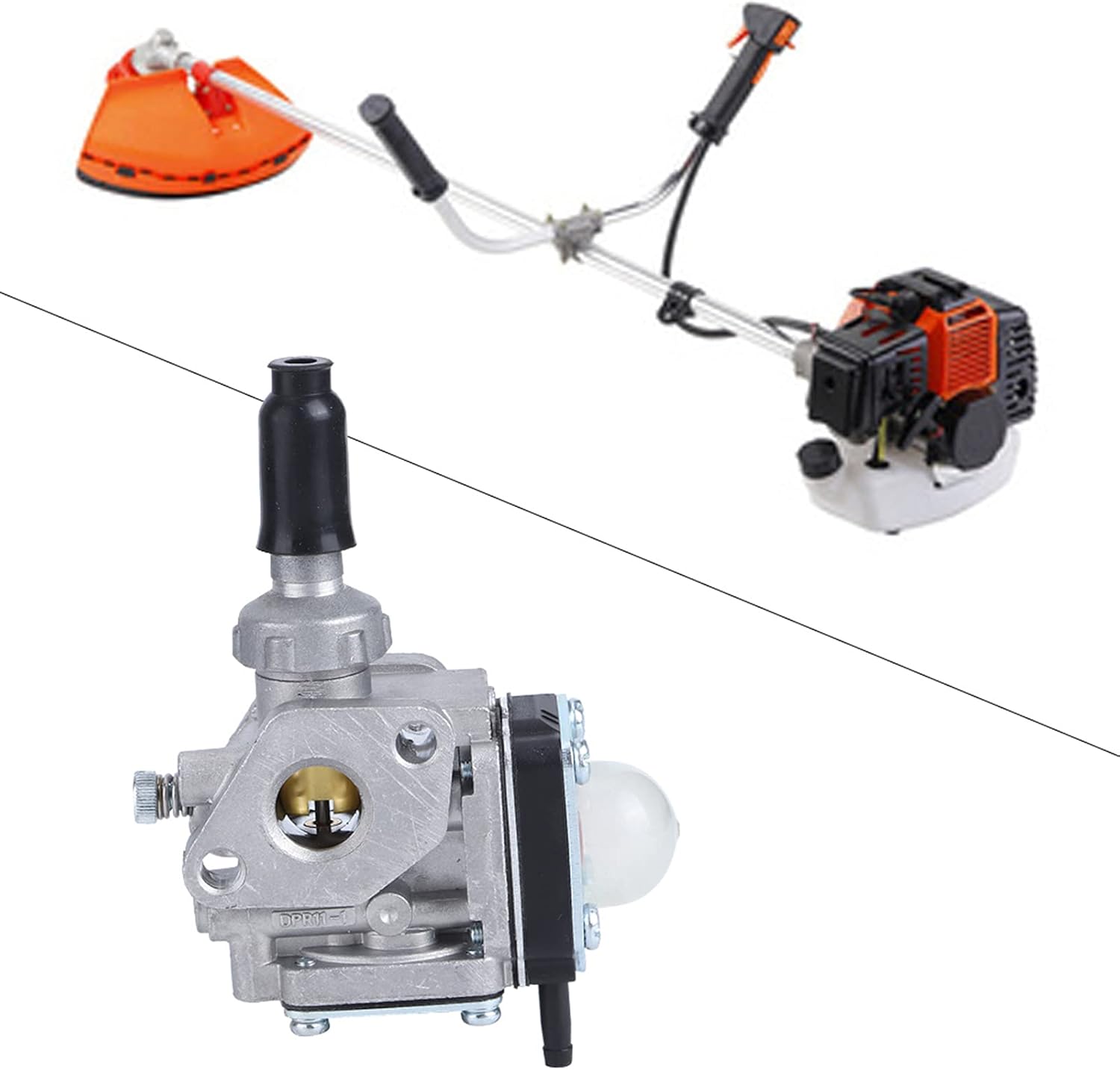 Fydun Herramienta de jardinería al aire libre Cortacésped Carburador Carb Reemplazo para TH43 TH48 Motor Home Accesorios