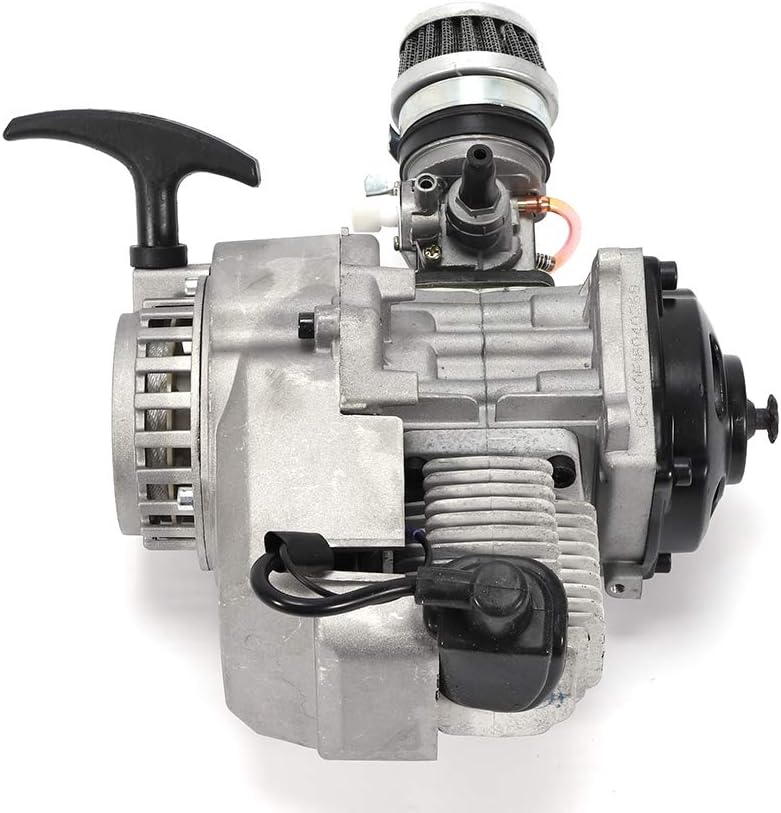 Motor de arranque de motor de 2 tiempos, motor de arranque de 47 cc, 49 cc, motor de un solo cilindro, refrigerado por aire, kit completo de motor