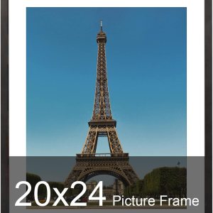 Marco de 20 x 24 pulgadas, marco de fotos de 20 x 24 pulgadas, mate a 16 x 20 pulgadas, marco de madera maciza, para colgar en la pared horizontal y Marco de 20 x 24 pulgadas, marco de fotos de 20 x 24 pulgadas, mate a 16 x 20 pulgadas, marco de madera maciza, para colgar en la pared horizontal y