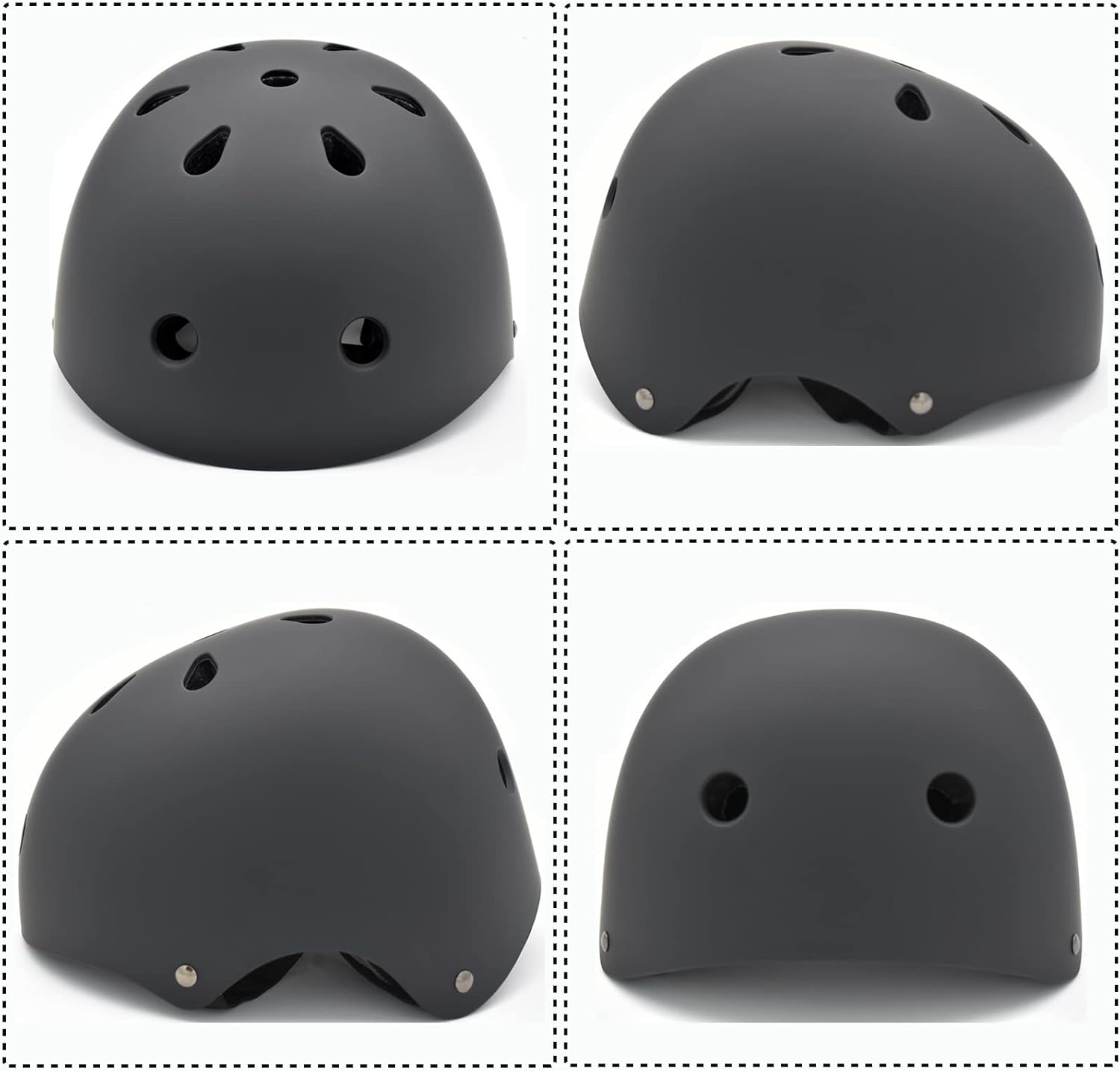 FOOKCIAN Kids Bike Helmet,Toddler Skateboard Helmets for Ages 2-3-5-8-14 Years Boys Girls with Knee and Elbow Pads Wrist Guards fit Roller
