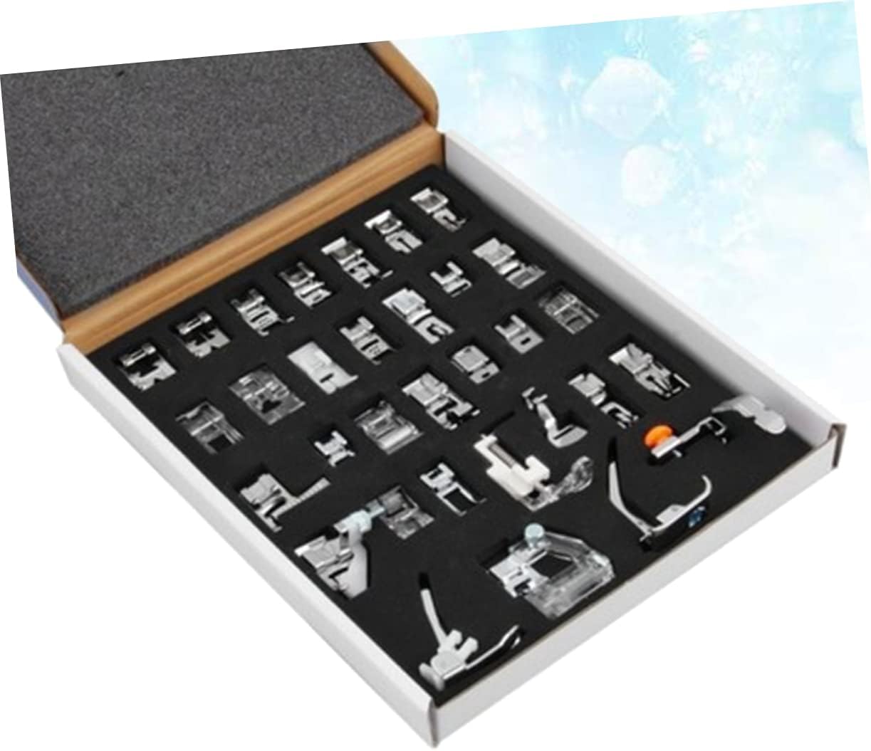 SEWACC Maquina De Afeitar 32pcs Máquina De Coser Prensador De Pie La Máquina De Coser Prensador De Pie Máquina De Coser Máquina De Coser De Pie