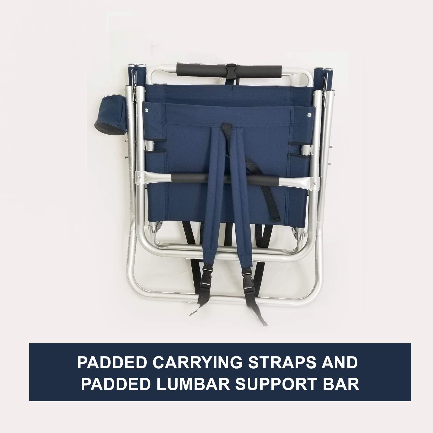 Oasis – Silla de pesca tipo mochila, paquete de 2 sillas ultraligeras plegables portátiles con correas de transporte acolchadas y barra de soporte