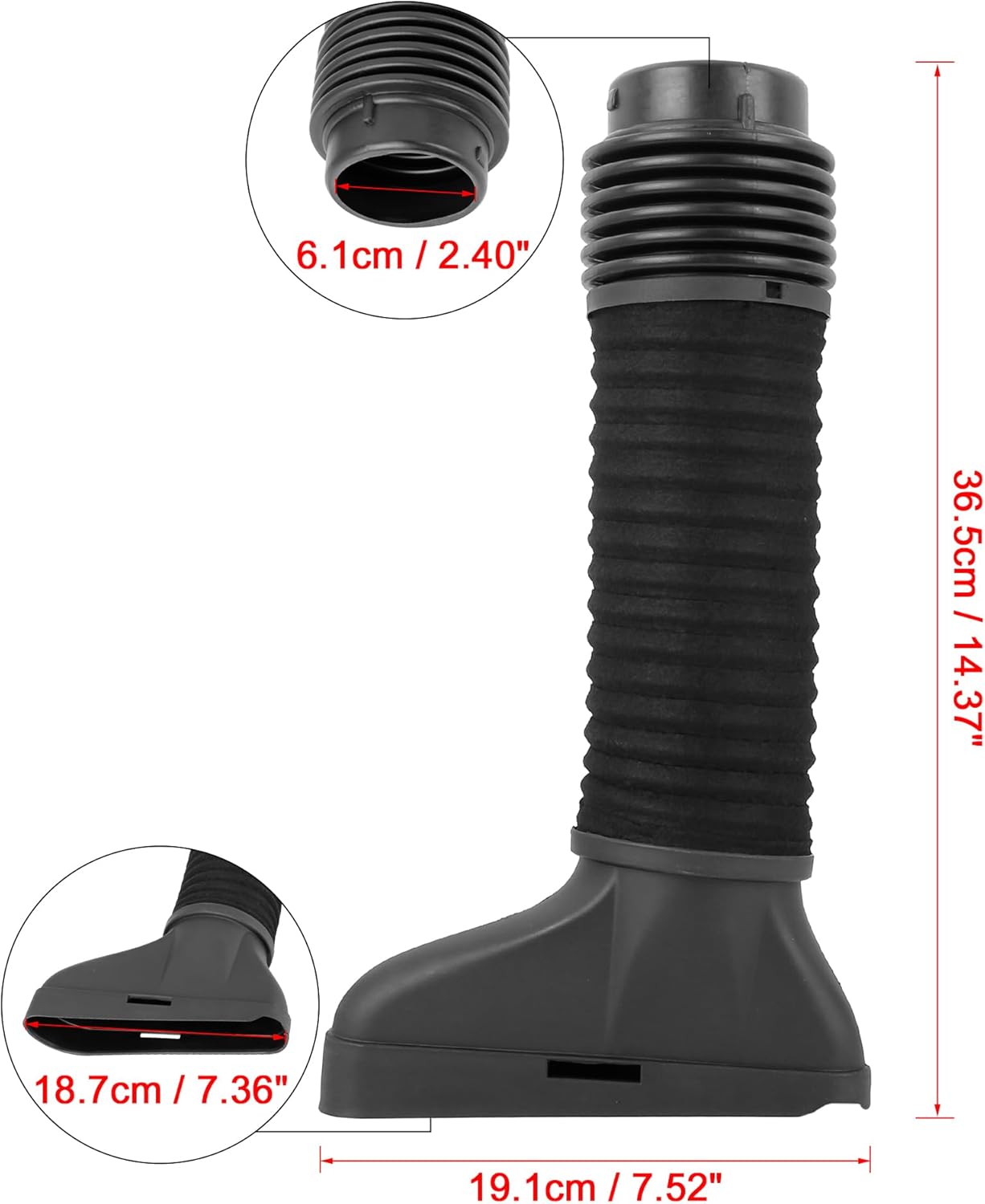 X AUTOHAUX 2710900982 Tubo de manguera de admisión de aire para Mercedes-Benz W204 C250 M271 2012-2015 1.8L