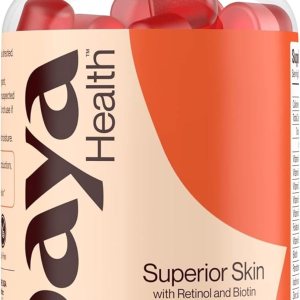 Gomitas de retinol y biotina para una piel clara y suave, cabello y uñas saludables  Suplemento con zinc, vitaminas A, E y C  Sin OMG, sin gluten, Gomitas de retinol y biotina para una piel clara y suave, cabello y uñas saludables  Suplemento con zinc, vitaminas A, E y C  Sin OMG, sin gluten,