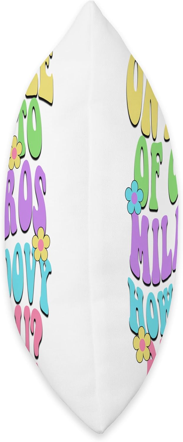 Cute Retro Girls Groovy Milagros – Almohada personalizada con nombre, 16 x 16 pulgadas, multicolor