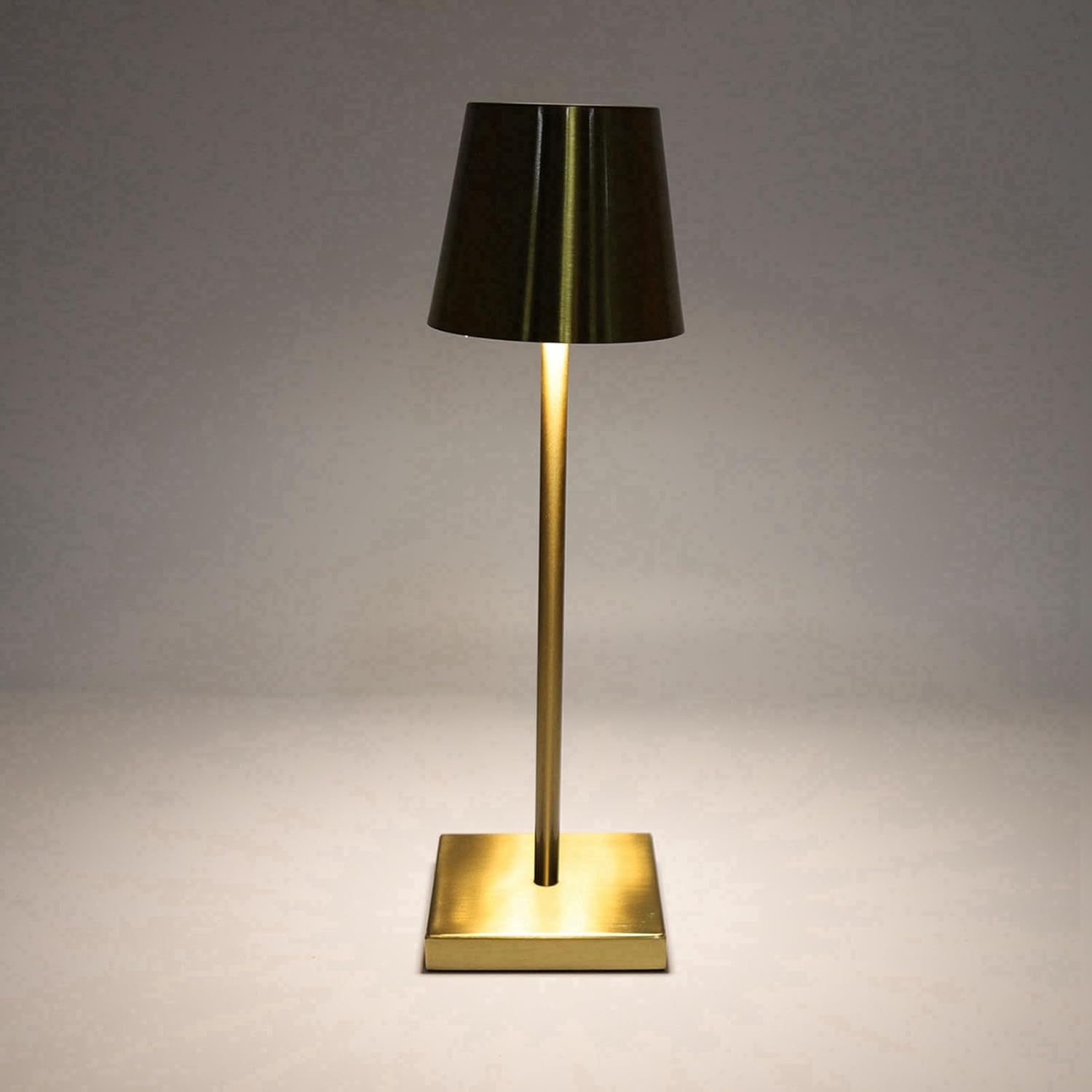 Lámpara táctil LED, moderna y simple batería recargable, luces táctiles de escritorio táctil, alto brillo, regulable, lámpara con interruptor táctil