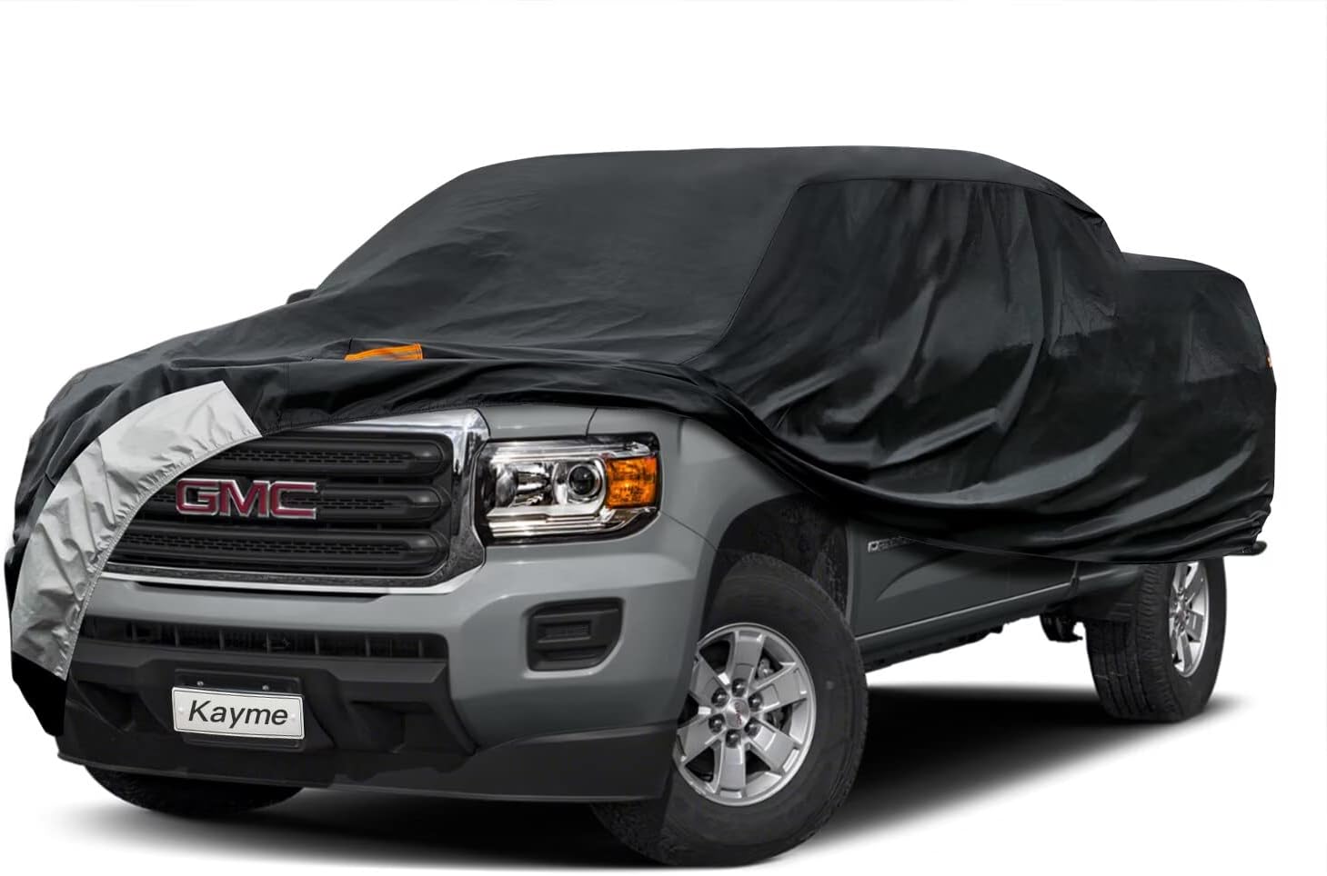 Kayme Cubierta de camión de 7 capas para GMC Canyon (2015-2023 Crew CabExtended Cab), impermeable para todo tipo de clima, cubierta resistente para