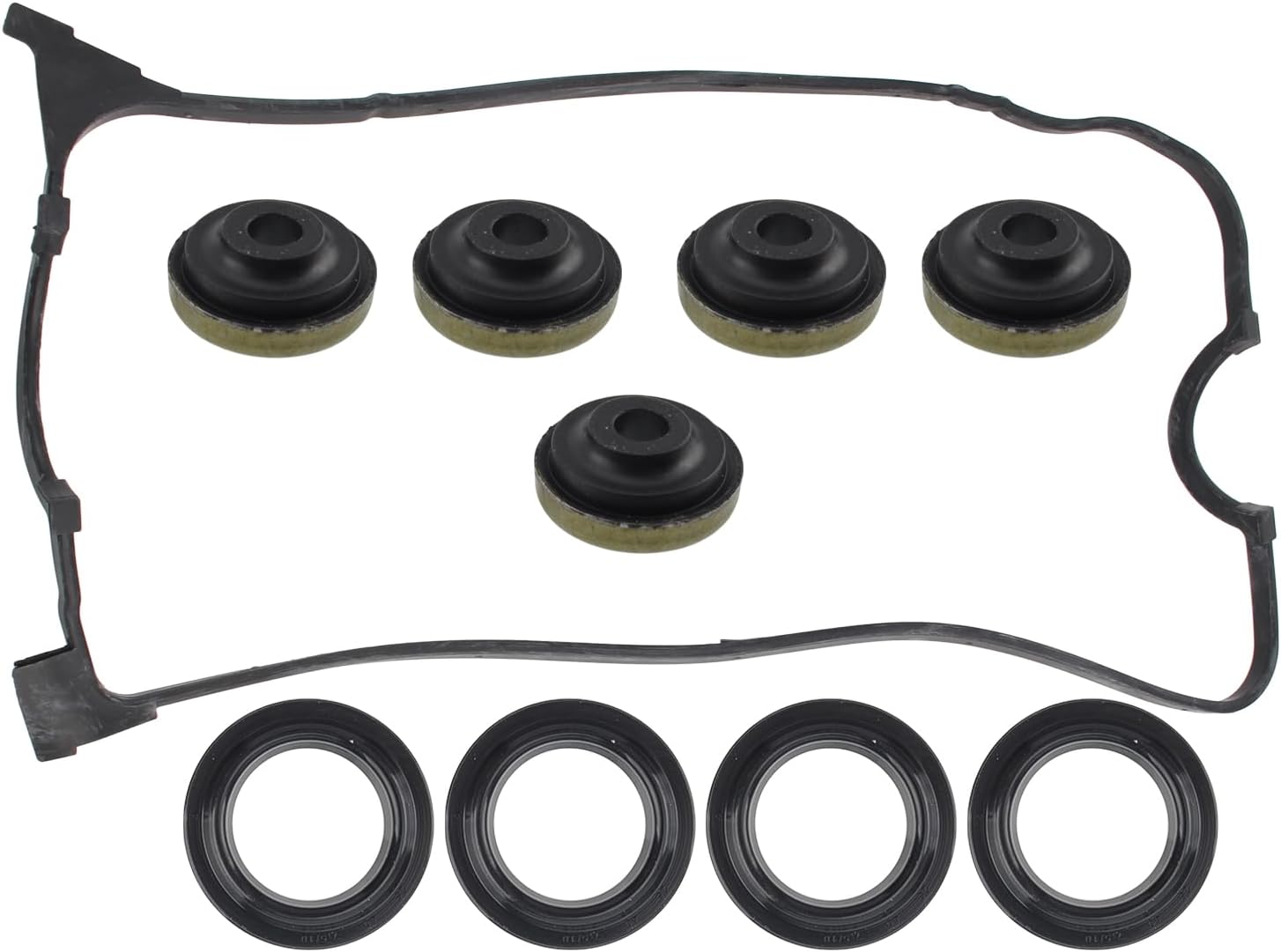GoaMotors Juego de juntas de tapa de válvula para Honda Civic Coupe Sedan DX EX LX 1.6L SOHC L4 D16Y7, VS50499R, VS50500R