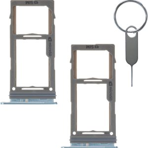 2 piezas de soporte para bandeja de tarjeta SIM (versión simple Sim)  ranura para tarjeta micro SD con pin de expulsión de repuesto para Samsung 2 piezas de soporte para bandeja de tarjeta SIM (versión simple Sim)  ranura para tarjeta micro SD con pin de expulsión de repuesto para Samsung