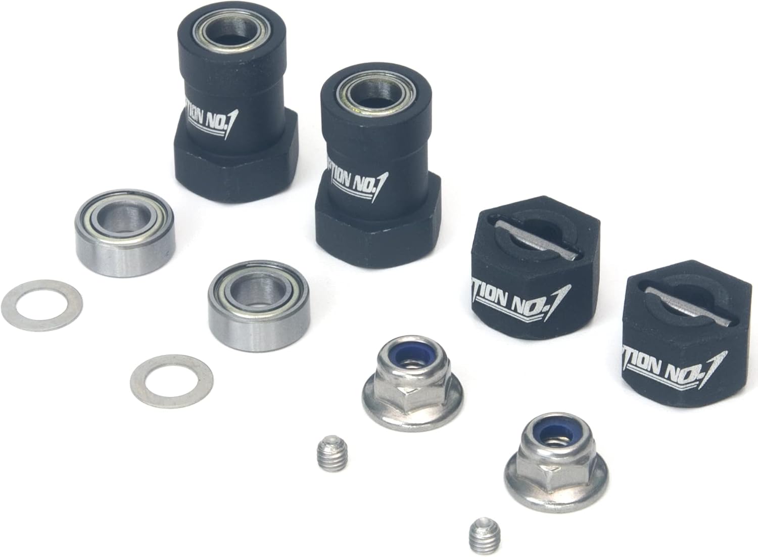 HobbyMarking Adaptador de rueda hexagonal de aluminio de 0.472in para chasis Tamiya WR-02 Wild Willy 2  VW tipo 2  Suzuki Jimny piezas de