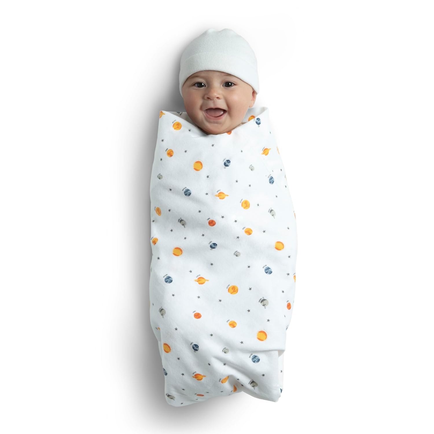 Delta Children Mantas de franela 100% algodón para niñas y niños, 30 x 30 pulgadas (paquete de 2), exploración espacial
